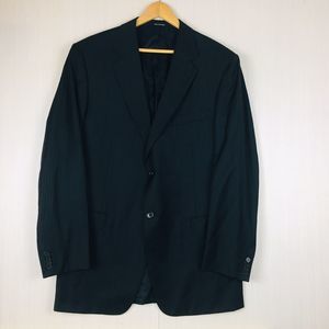 ERMENEGILDO ZEGNA TROFEO Men Black Sport Coat Blazer Gold Wool Size L (54R)